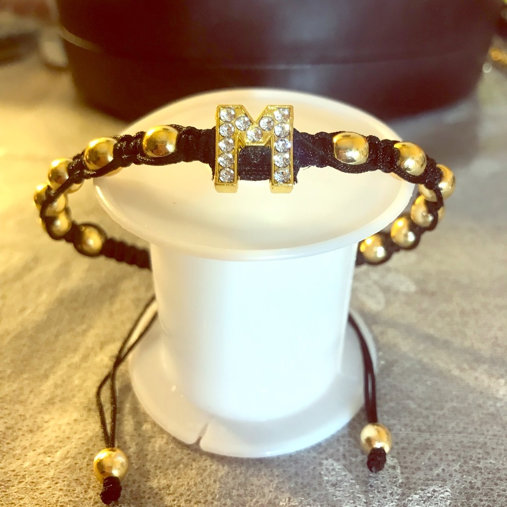 Handmade beaded macrame bracelet